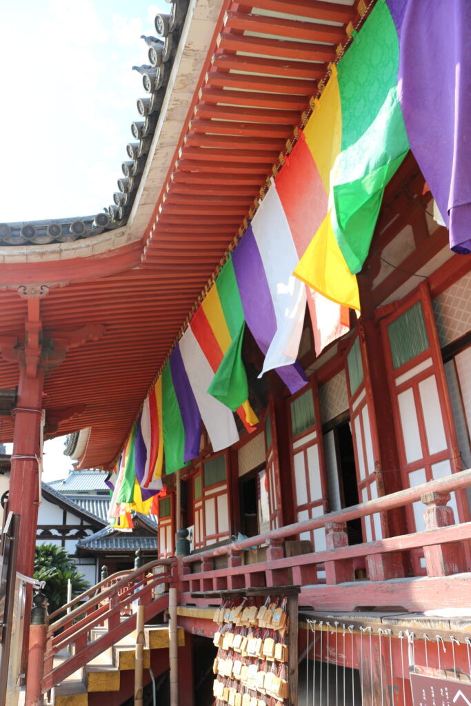 五色幕　寺院用仏具　仏旗　本堂幕　塔幕　正絹　化繊　釈迦如来　お寺　寺院　五色幕新調