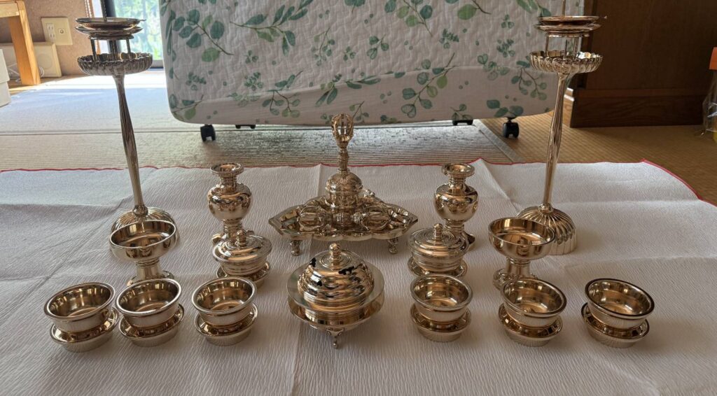 寺院用仏具 寺院用品 密教法具 密教用具 別誂仏具 オリジナル仏具 真言宗 弘法大師 京都製 愛媛県仏具 松山市仏具 お寺用仏具 職人