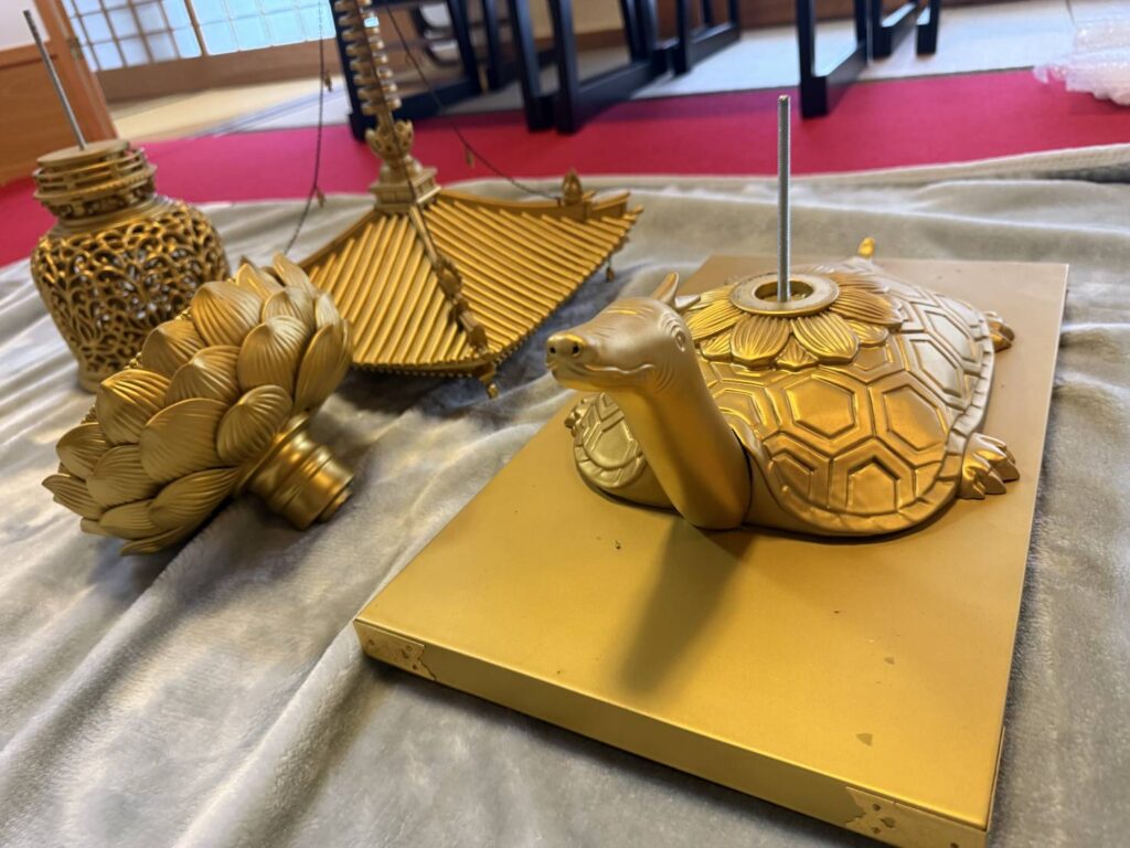 【修縁堂】大きいサイズ 金剛降魔法器仏具 舎利が舎利塔に入る 壇上丸塔 法器 修縁堂】大きいサイズ 金剛降魔法器仏具 舎利が舎利塔に入る 壇上丸塔