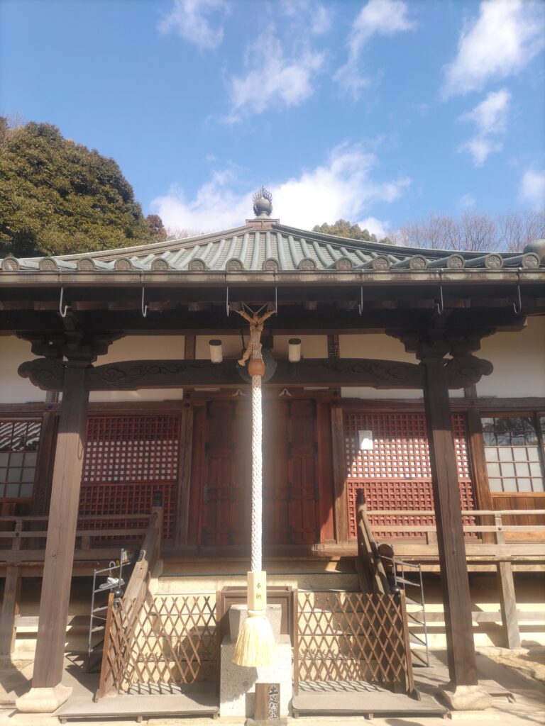 alt="鰐口用本麻緒 七宝網付 撞木付 新調後"