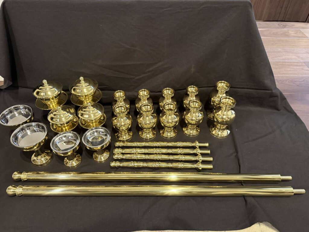 寺院用仏具 磨き直し セラミック加工 修理後施工例