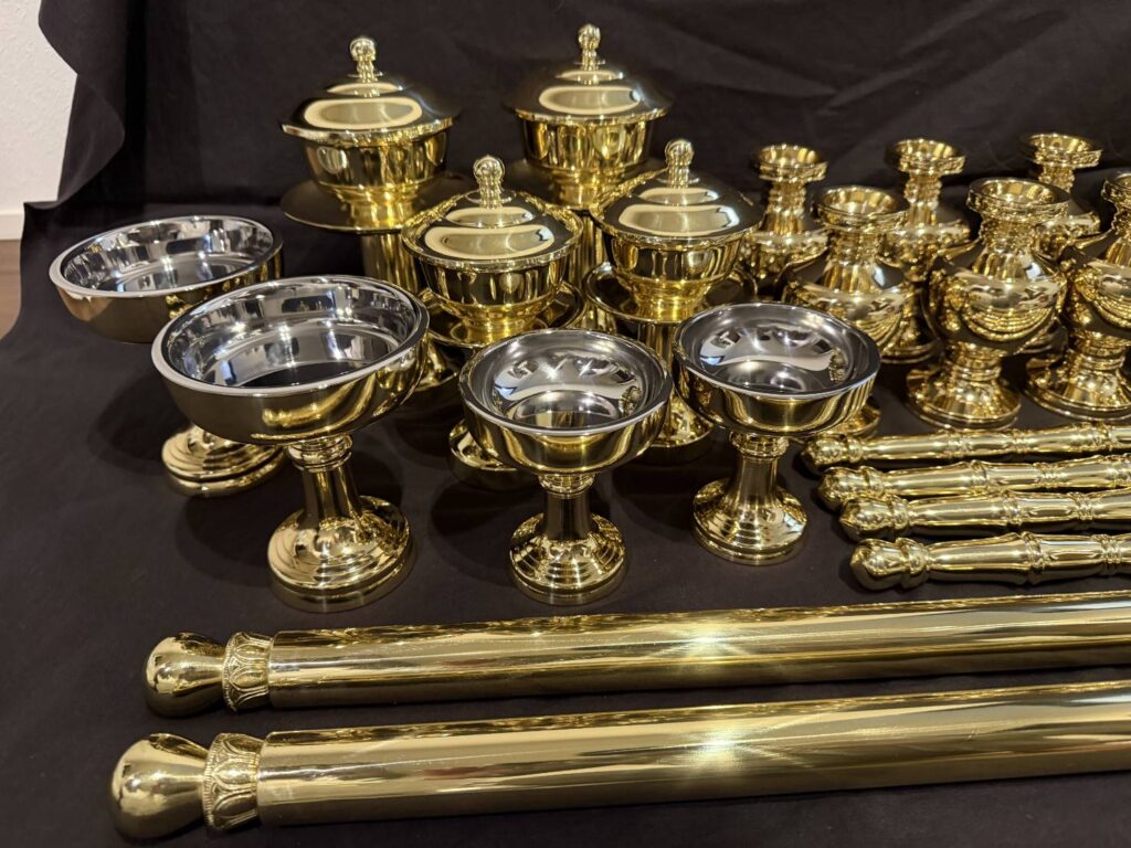 寺院用仏具 磨き直し セラミック加工 修理後施工例