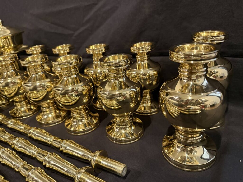 寺院用仏具 磨き直し セラミック加工 修理後施工例